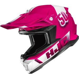 Dětská motokrosová helma HJC Y50 Dash MC8 růžovo-bílá