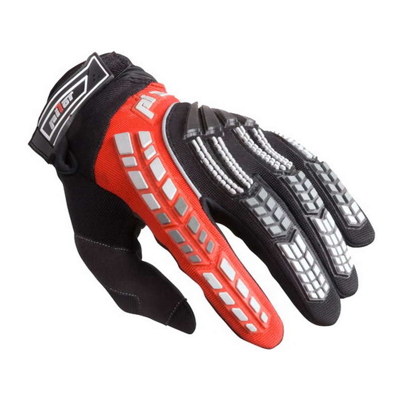 Dětské mx rukavice na motorku Pilot černo/červené