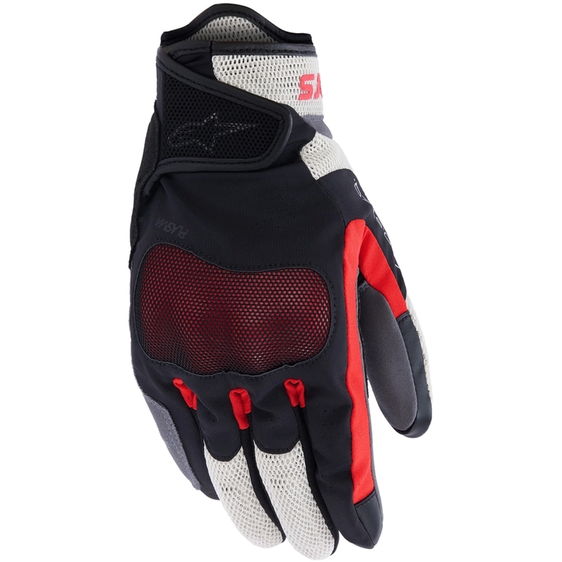Rukavice na motorku Alpinestars Mogress Airflow černo-krémovo-červené