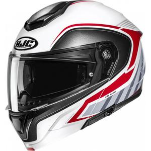 Výklopná helma na motorku HJC C92 Ragna MC1 bílo-šedo-červená