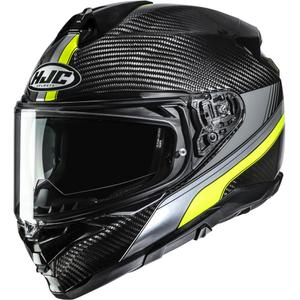 Integrální helma na motorku HJC F72 Carbon Eos MC3H černo-fluo žlutá