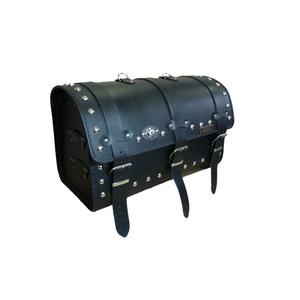 Kožený moto kufr na motorku Chopper RSA-13B se zámkem