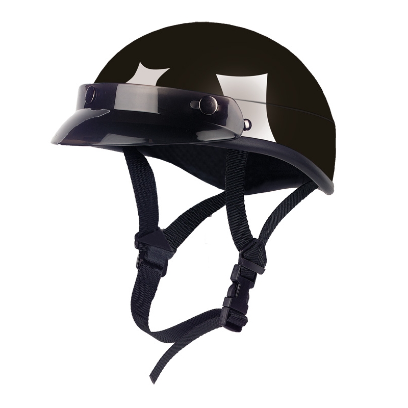 Moto přilba Braincap-HR-9 černá lesklá