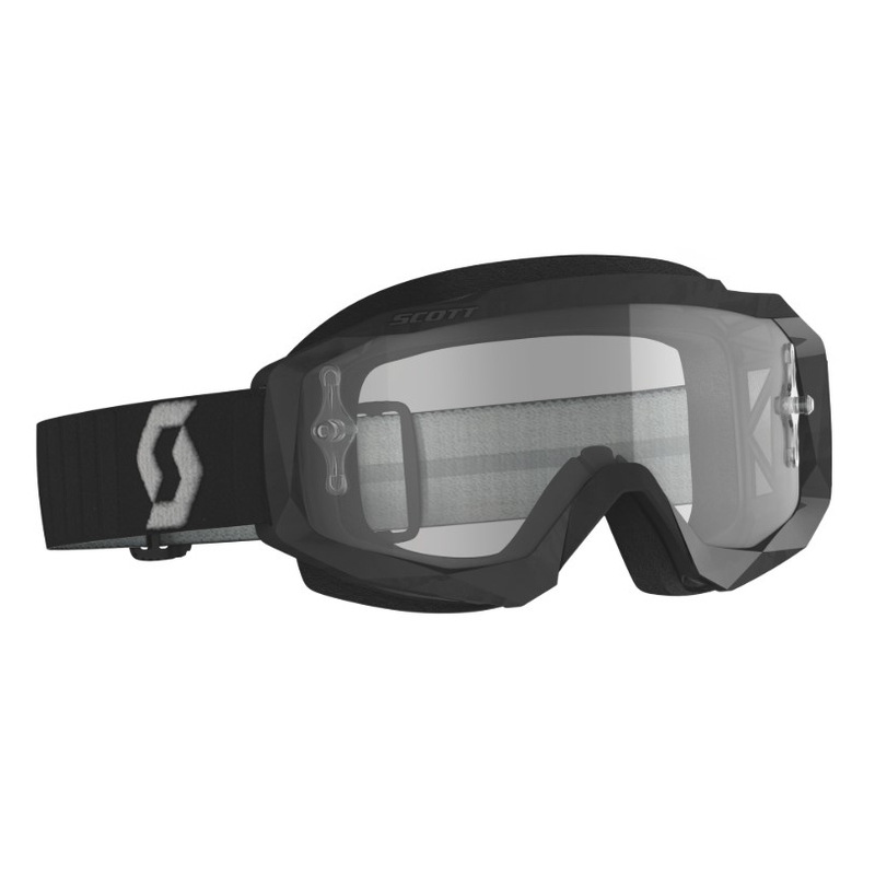 Motokrosové brýle SCOTT Hustle X MX černo šedé (čiré plexi)