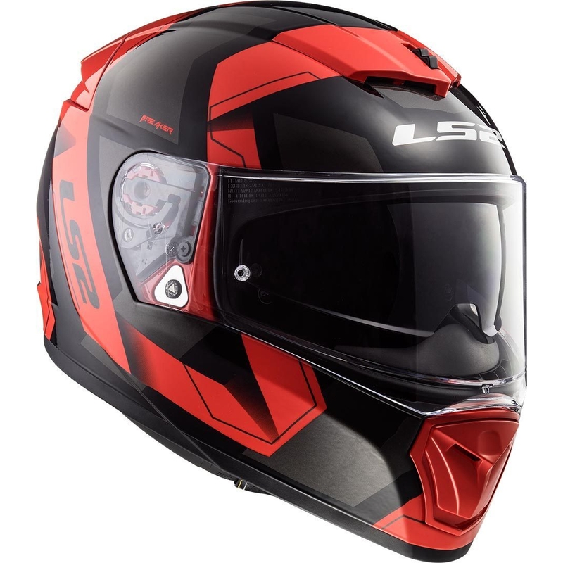 Integrální přilba na motorku LS2 FF390 Breaker Physics černo-červená
