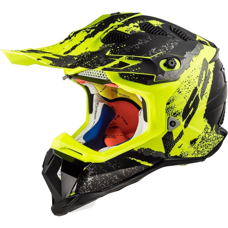 Motokrosová přilba LS2 MX470 Subverter Claw černo-fluo žlutá výprodej