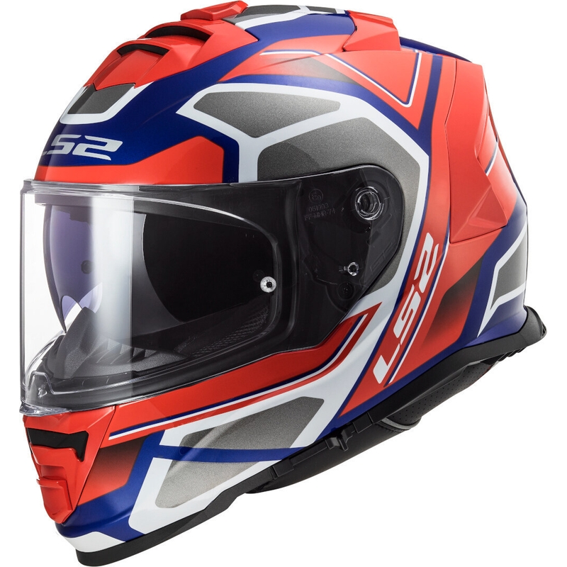 Integrální přilba na motorku LS2 FF800 Storm Faster červeno-modrá