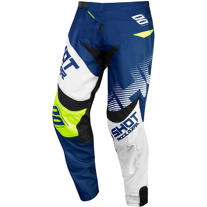 Motokrosové kalhoty Shot Contact Trust modro-bílo-fluo žluté výprodej