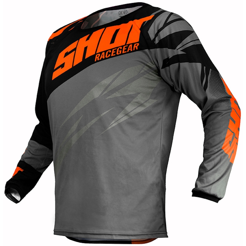 Motokrosový dres Shot Devo Ventury černo-šedo-fluo oranžový výprodej