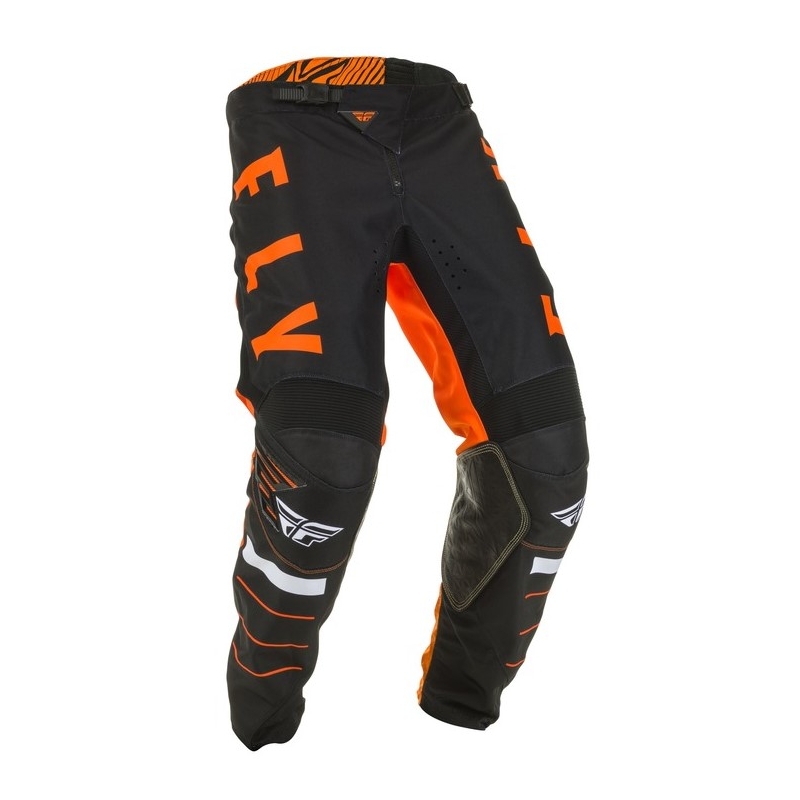 Motokrosové kalhoty FLY Racing Kinetic K120 oranžovo-černo-bílé