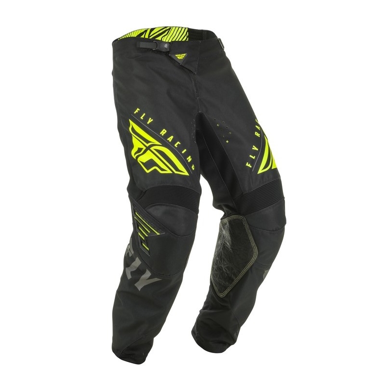 Motokrosové kalhoty FLY Racing Kinetic K220 černo-šedo-fluo žluté