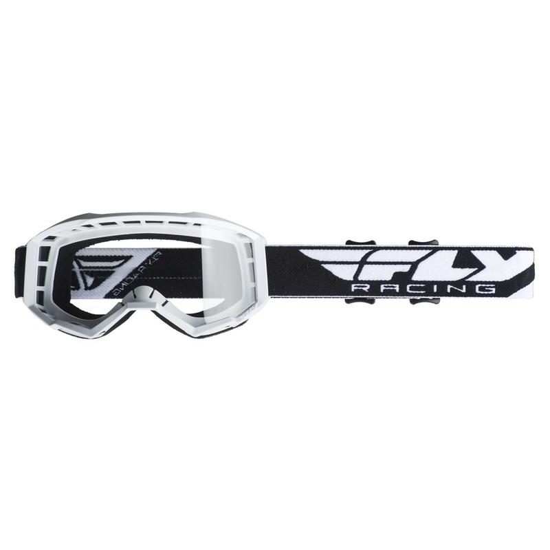Motokrosové brýle FLY Racing Focus 2019 černo-bílé (čiré plexi) výprodej