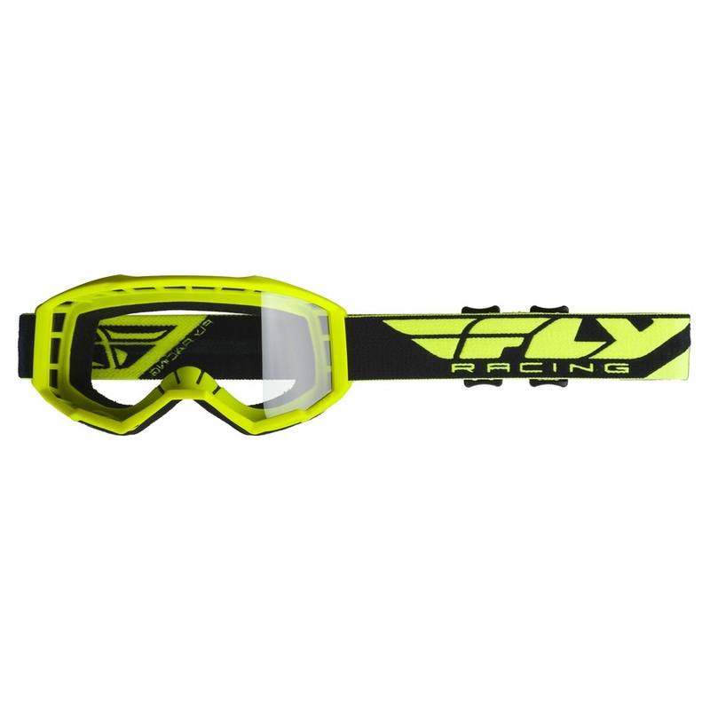 Motokrosové brýle FLY Racing Focus 2019 černo-fluo žluté (čiré plexi) výprodej