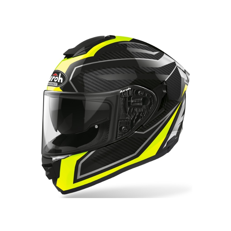 Integrální přilba na motorku Airoh ST 501 Prime černo-šedo-fluo žlutá