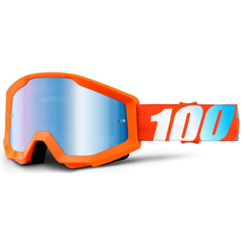 Brýle 100% Strata oranžové (modré chrom plexi)