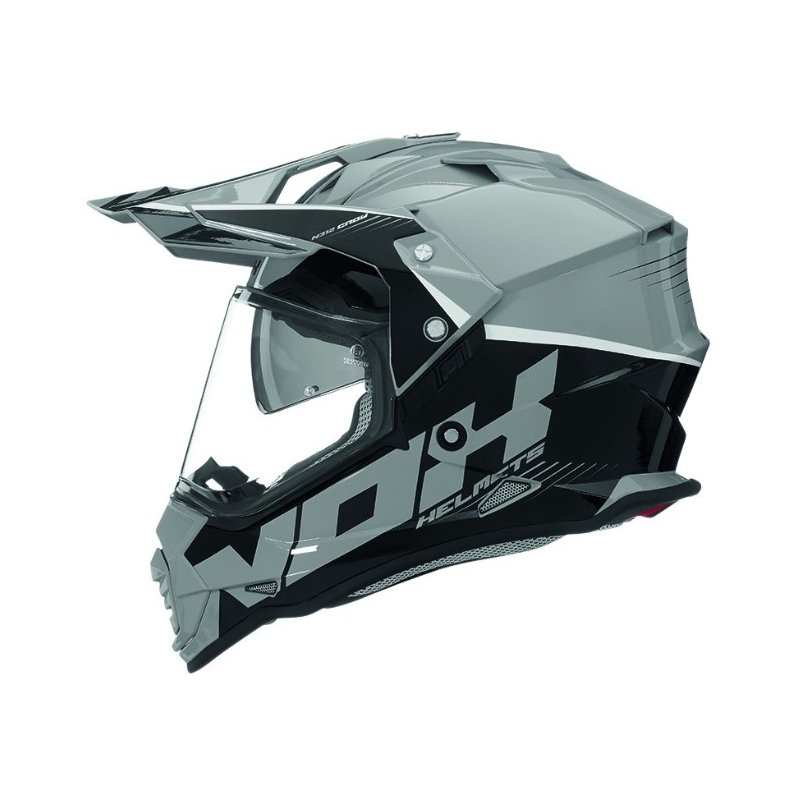 Enduro přilba NOX N312 Crow černo-šedá výprodej