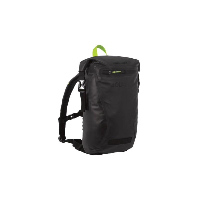 Vodotěsný batoh Oxford AQUA EVO černo-fluo žlutý 12 l