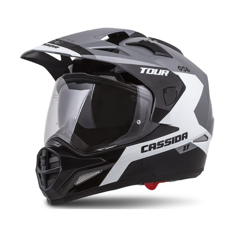 Enduro přilba Cassida Tour 1.1 Spectre černo-šedo-bílá výprodej