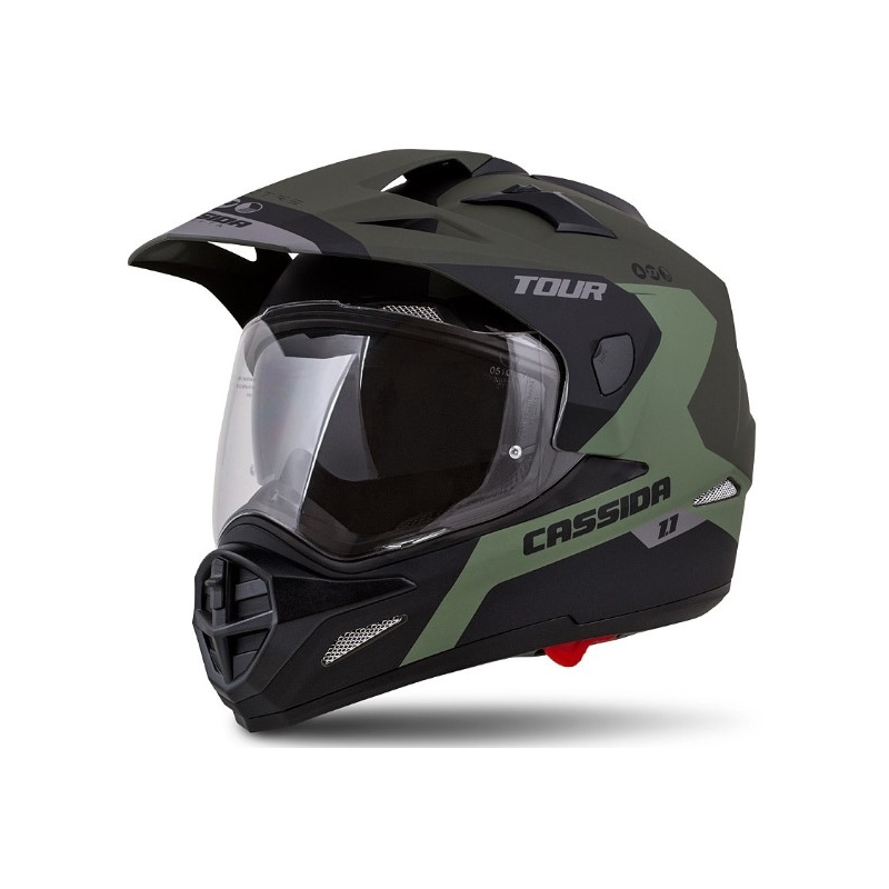 Enduro přilba Cassida Tour 1.1 Spectre černo-šedo-zelená výprodej