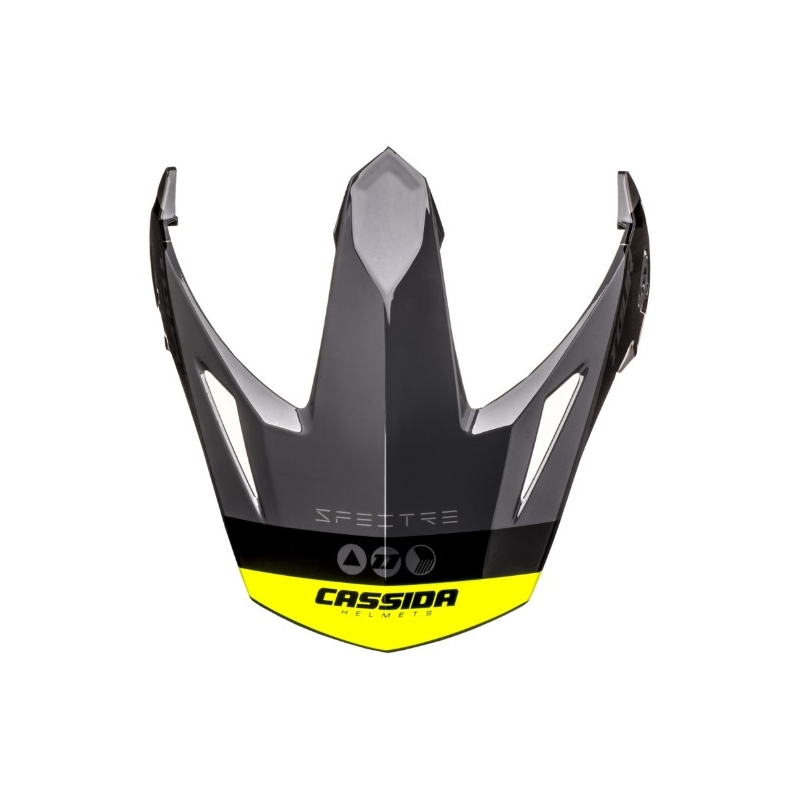 Kšilt pro přilbu Cassida Tour 1.1 Spectre černo-šedo-fluo žlutý