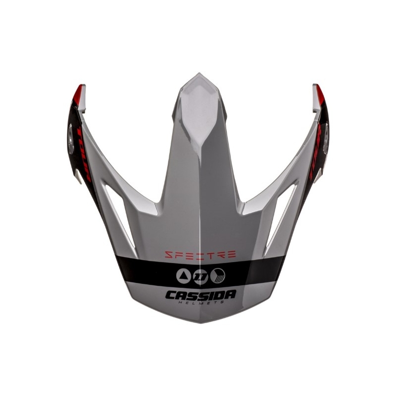 Kšilt pro přilbu Cassida Tour 1.1 Spectre černo-šedo-červený