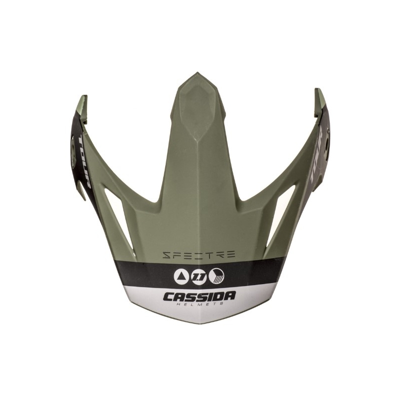 Kšilt pro přilbu Cassida Tour 1.1 Spectre černo-šedo-zelený