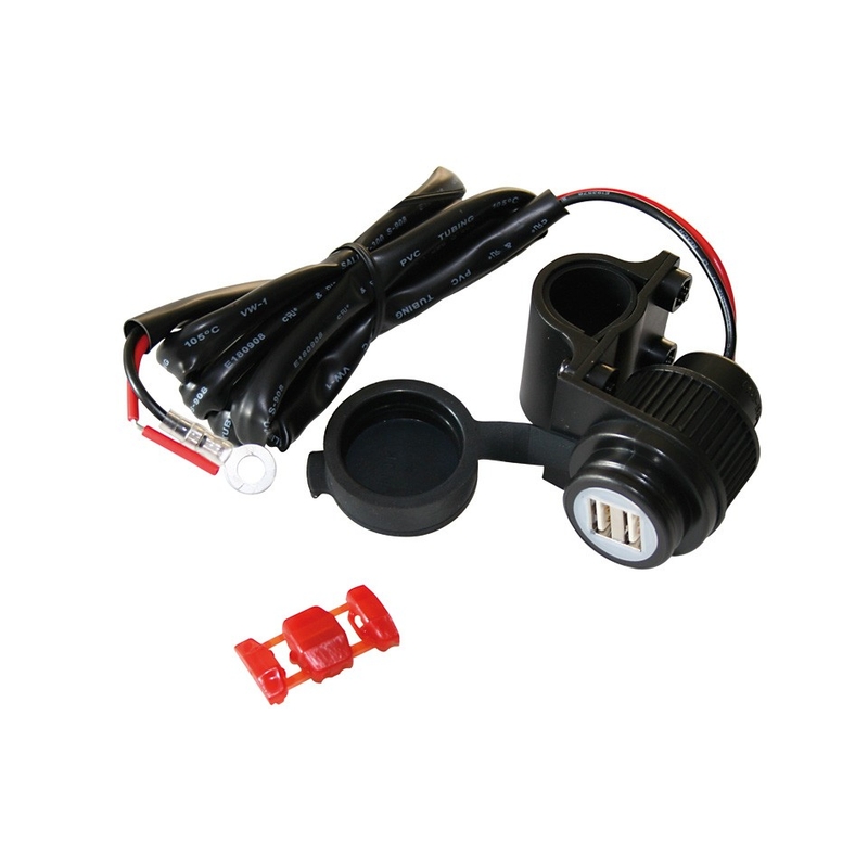 Dvojitá USB zásuvka vodotěsná 12V