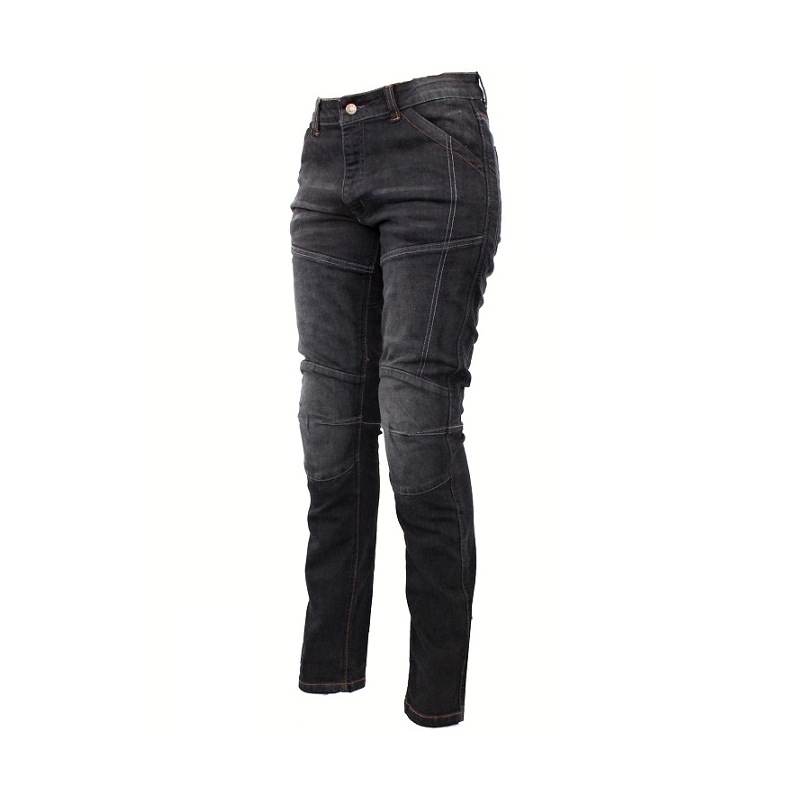 Dámské kevlarové jeansy na moto Roleff Jeans černé