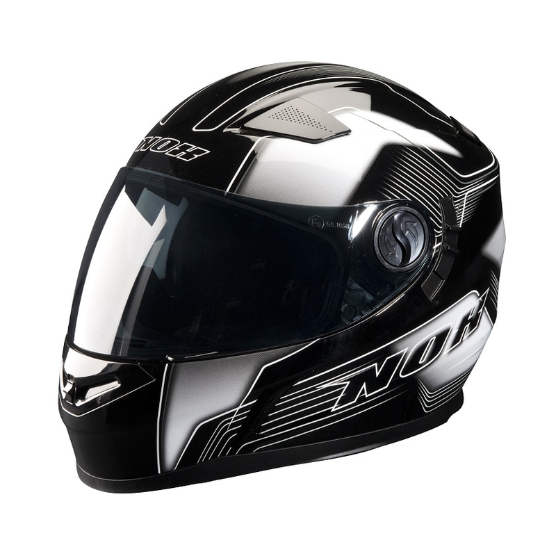 Integrální přilba na moto NOX N917 Vhortex černo-bílá výprodej
