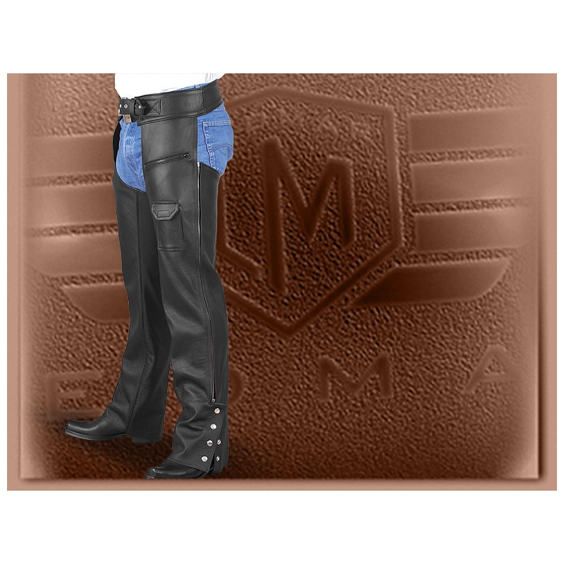 Kožené chapsy klasik na chopper výprodej